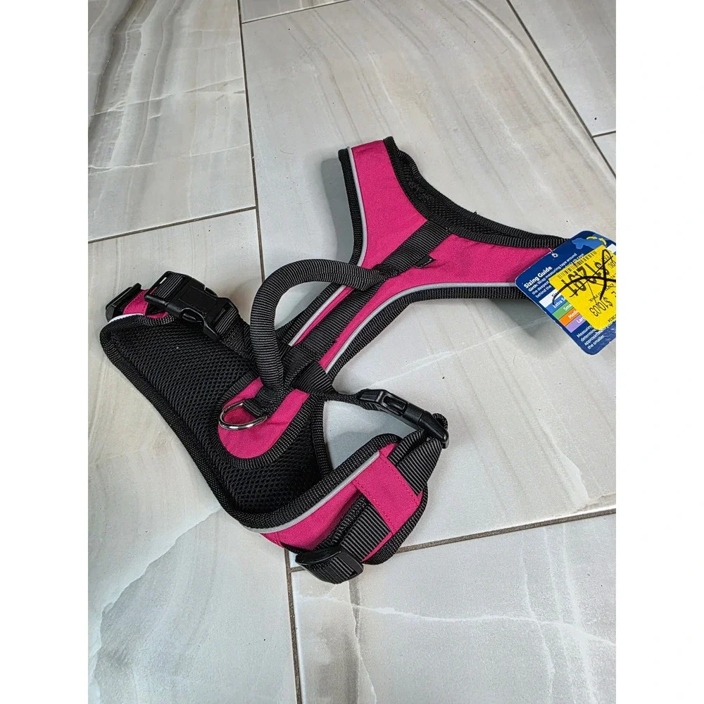 PetSafe EasySport Dog Harness Pink Medium Padded Reflective Mesh Handle S4‎